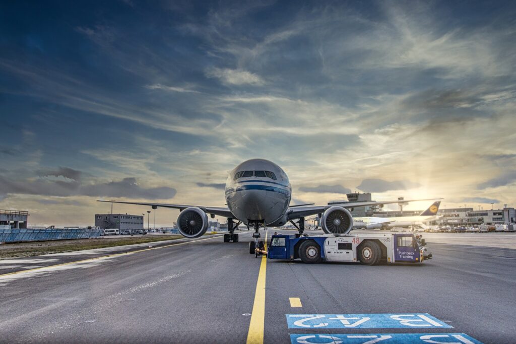 Avion sur la piste